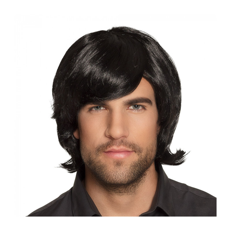 Pánska čierna parochňa Spike Retro